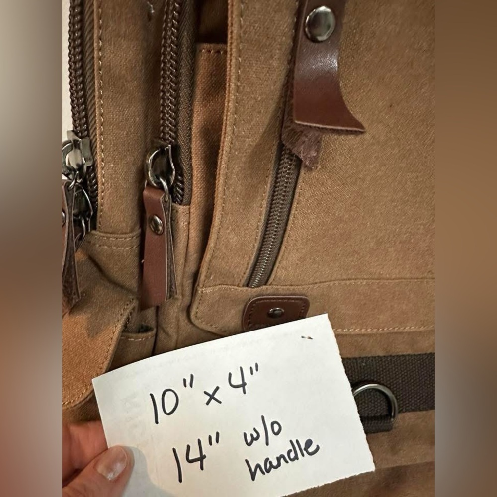 One Strap Brown Backpack - image 2